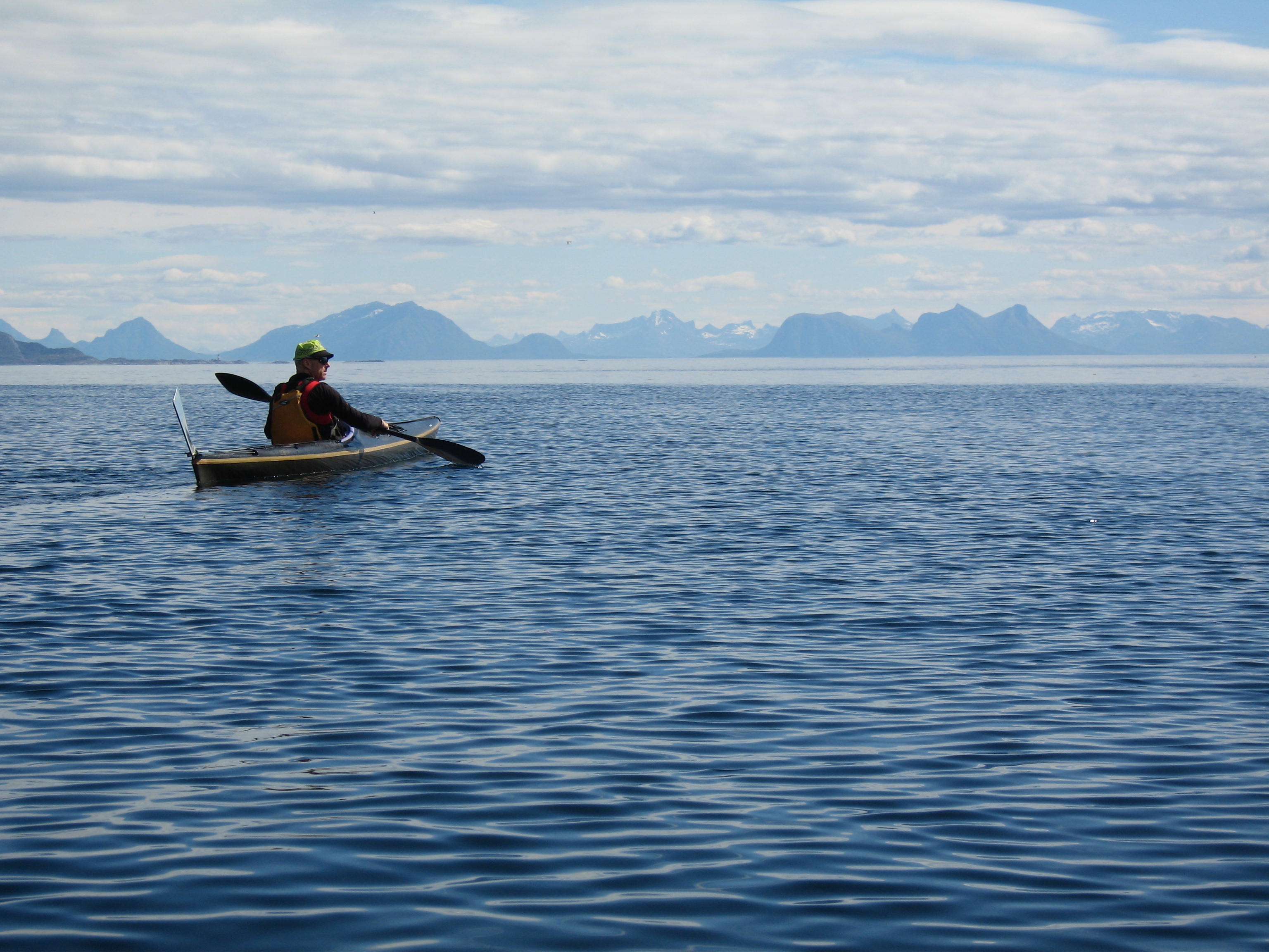 Trening padling mellom øyene i Oslofjorden